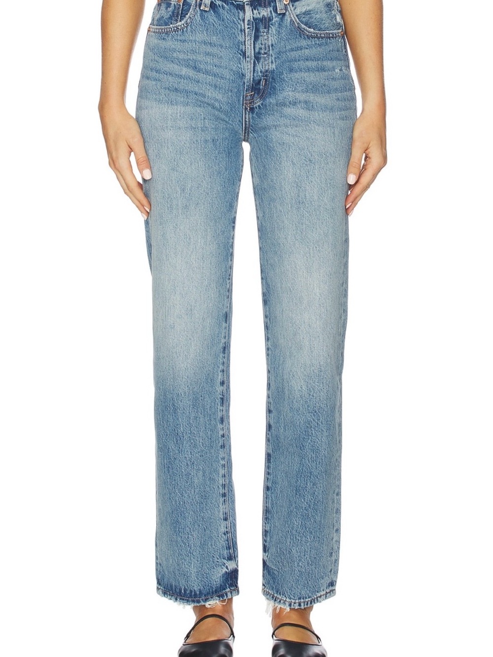 Pistola Cassie Super High Rise Straight Jean  in Gifted